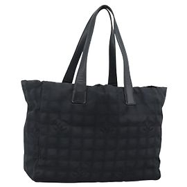 CHANEL Neue Travel Tote Bag Nylon Schwarz CC Authentisch ka5162 Schwarz