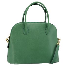 Céline Borsa CELINE in pelle 2way Verde Oro Auth 190825A D'oro Verde