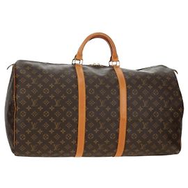 LOUIS VUITTON Bolsa Boston Monogram Keepall 60 M41422 LV Auth 190188V Monograma