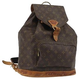 LOUIS VUITTON Monogram Montsouris GM Backpack M51135 LV Auth 189603 Monogram
