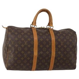 LOUIS VUITTON Borsa Boston Monogram Keepall 45 M41428 LV Auth 189744 Monogramma