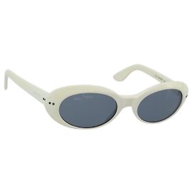 GUCCI Sunglasses Plastic White Auth mr2720A White
