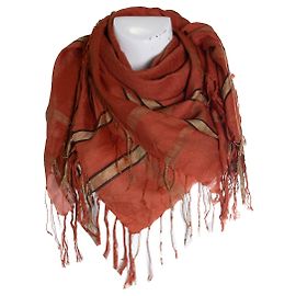 Dries van Noten, sciarpa in jacquard arancione Arancione