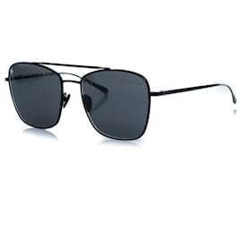 Chanel, Schwarze Aviator-Sonnenbrille mit Muster Schwarz