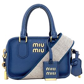 Borsa 2-Way Miu Miu Arcadi Blu