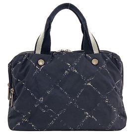 Chanel Travel Line Nylon Handbag Black