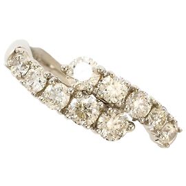 Autre Marque 18K Weißgold Diamantring Golden