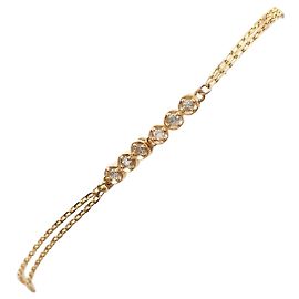 Autre Marque Bracciale charm in oro rosa 10K e diamanti D'oro