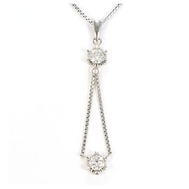 Autre Marque Colar de platina com diamantes Outro