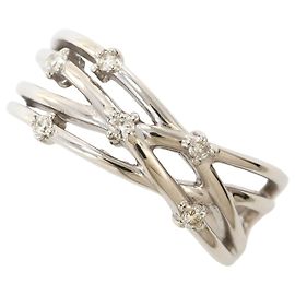 Autre Marque 18K Weißgold-Ring mit Diamant Golden