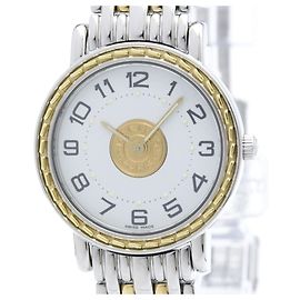 Hermès Relógio de Quartzo HERMES Sellier em Aço Banhado a Ouro para Mulher SE4.220 Outro