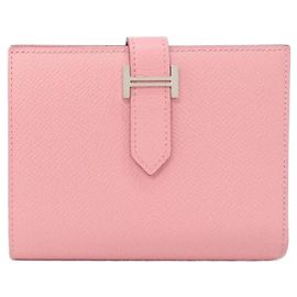 Hermès Hermes Bearn Compact Wallet Pink