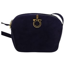 Salvatore Ferragamo Gancini Suede Violet