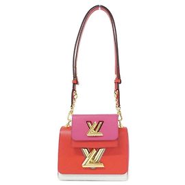 Borsa a tracolla Louis Vuitton Epi Twist PM Marrone Rosso