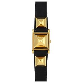 Reloj de pulsera Hermès Medor de cuarzo con baño de oro Otro