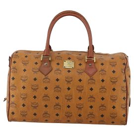 MCM Vicetos logogram boston 40 Marron