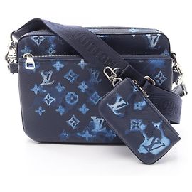 Borsa Trio Messenger Louis Vuitton Blu Blu navy