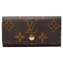 Louis Vuitton Monogram Multicles 4 Key Case Brown