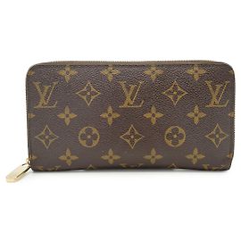Louis Vuitton Monogram Canvas Zippy Continental Long Wallet Brown