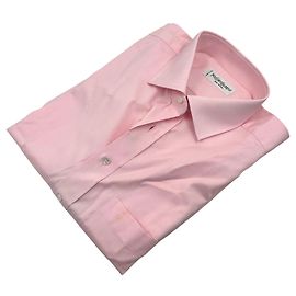 Yves Saint Laurent Camicia in cotone rosa vintage da uomo Taglia 41/16 Rosa