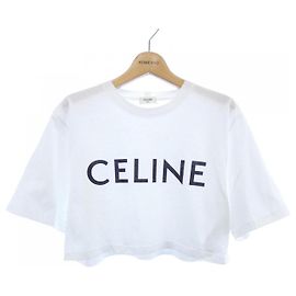 Céline T-shirt curto CELINE Print CELINE Preto Branco