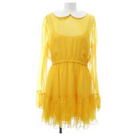 Robe en soie Gucci Jaune