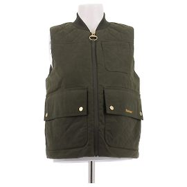 Barbour Veste kaki sans manches Khaki