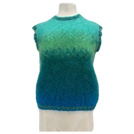 Autre Marque Pull sans manches bleu Bleu