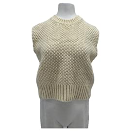 Soeur Pull sans manches crème Beige