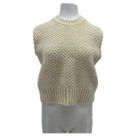 Soeur Pull sans manches crème Beige