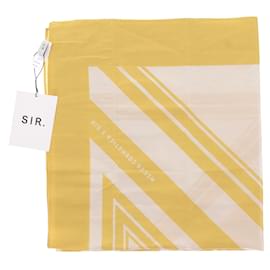Autre Marque Lenço estampado amarelo Amarelo