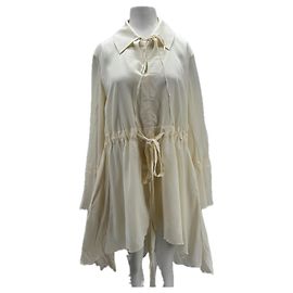 Autre Marque SONYA KREES Fließendes Kleid Creme Viscose S Beige