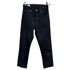 Levi's Black Cotton Jeans Size 27 Black
