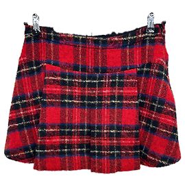 Jupe tartan rouge Pinko Rouge