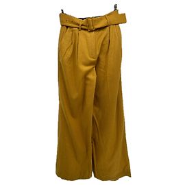 Paul & Joe Pantalón de lana amarillo Amarillo