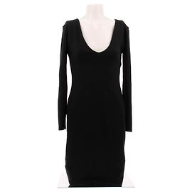 The row Robe noire à manches longues Noir