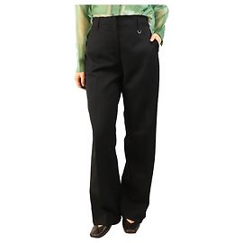 Jacquemus Schwarze weite Hose - Größe UK 10 Schwarz