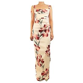 Rebecca Vallance Robe maxi à fleurs Linnea rose - taille UK 8 Rose