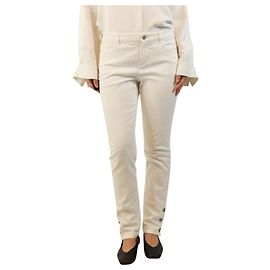 Chanel Vaqueros blancos rectos - talla UK 14 Blanco