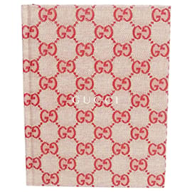 Red Guccissima A5 lined notebook Red