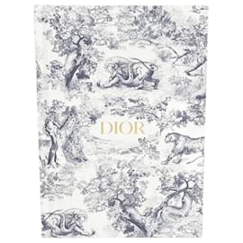 Dior Blue and white A5 lined notebook Blue