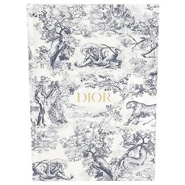 Dior Quaderno a righe A5 blu e bianco Blu