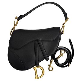 Dior Saddle Bag en cuir noir Noir