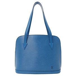 Louis Vuitton Epi Leather Handbag in Toledo Blue Blue
