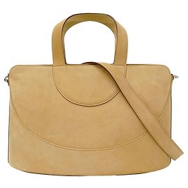 Bulgari Sac à main en daim Bvlgari beige Beige