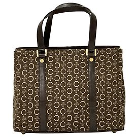 Céline Celine C Blazon Handbag Brown