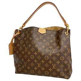 Borsa a Spalla Louis Vuitton Monogram Graceful PM Beige