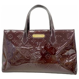 Borsa Tote Louis Vuitton Vernis Wilshire PM Bordò