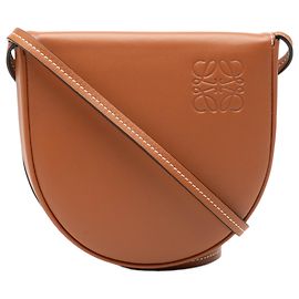 Pochette con tacco Mini Soft in pelle di vitello marrone LOEWE Marrone