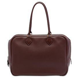 Hermès Red Fjord Plume 32 Rouge Bordeaux